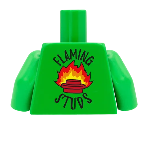 Biker Jacket - Custom Design Minifigure Torso