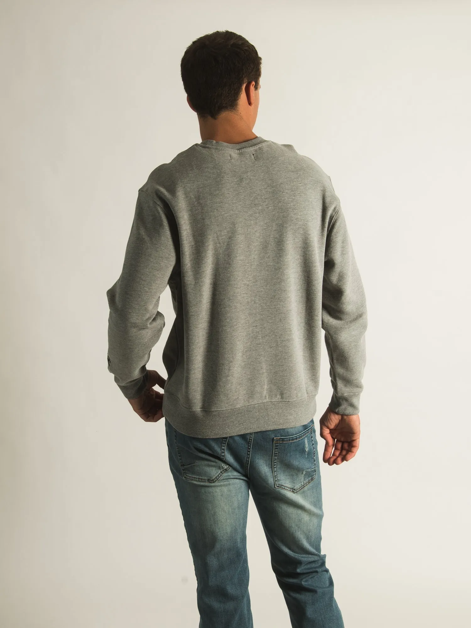 CROOKS & CASTLES CORE ESSENTIALS EMBROIDERED CREW  - CLEARANCE