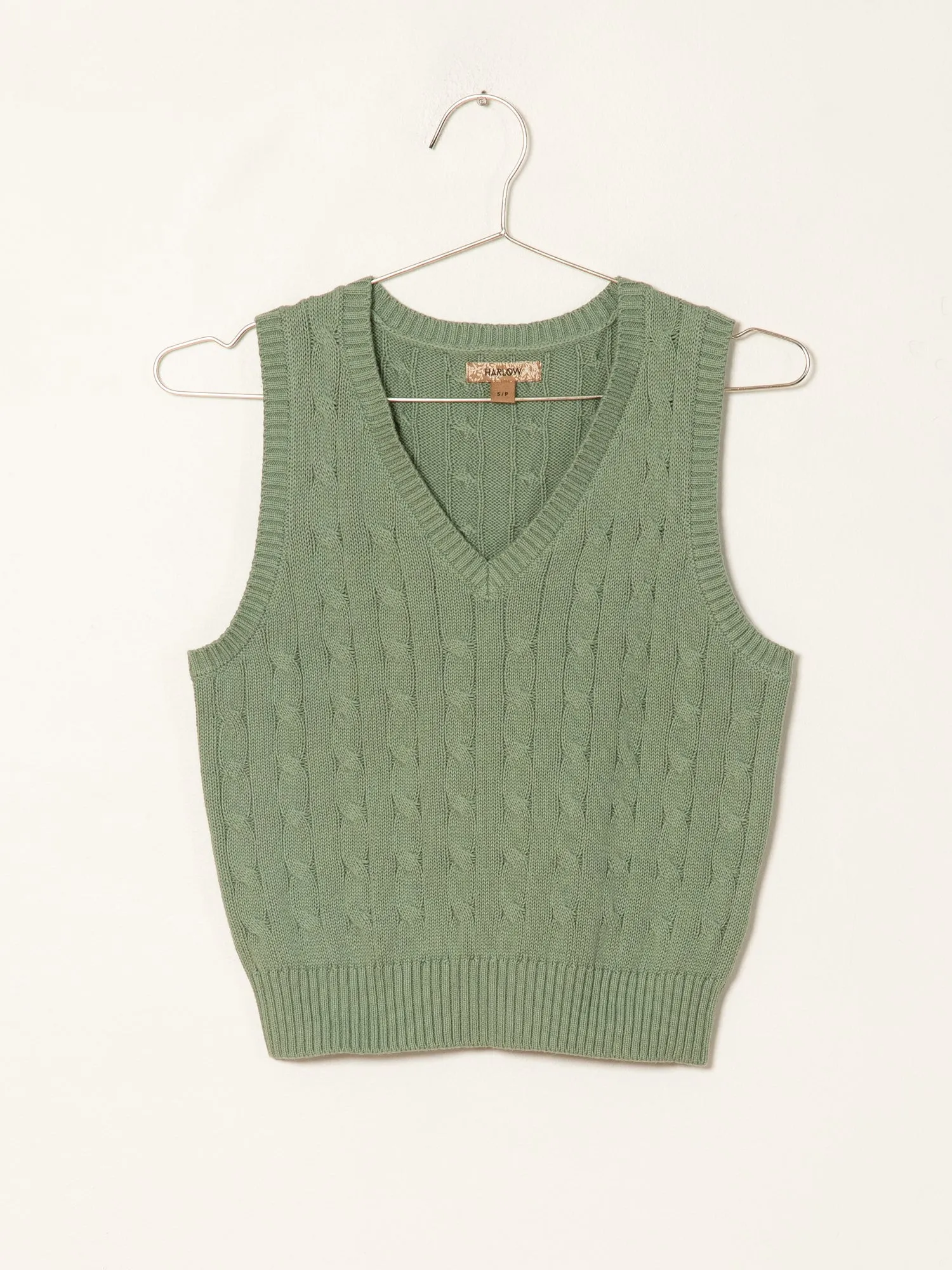 HARLOW HALLE CABLE VEST - CLEARANCE