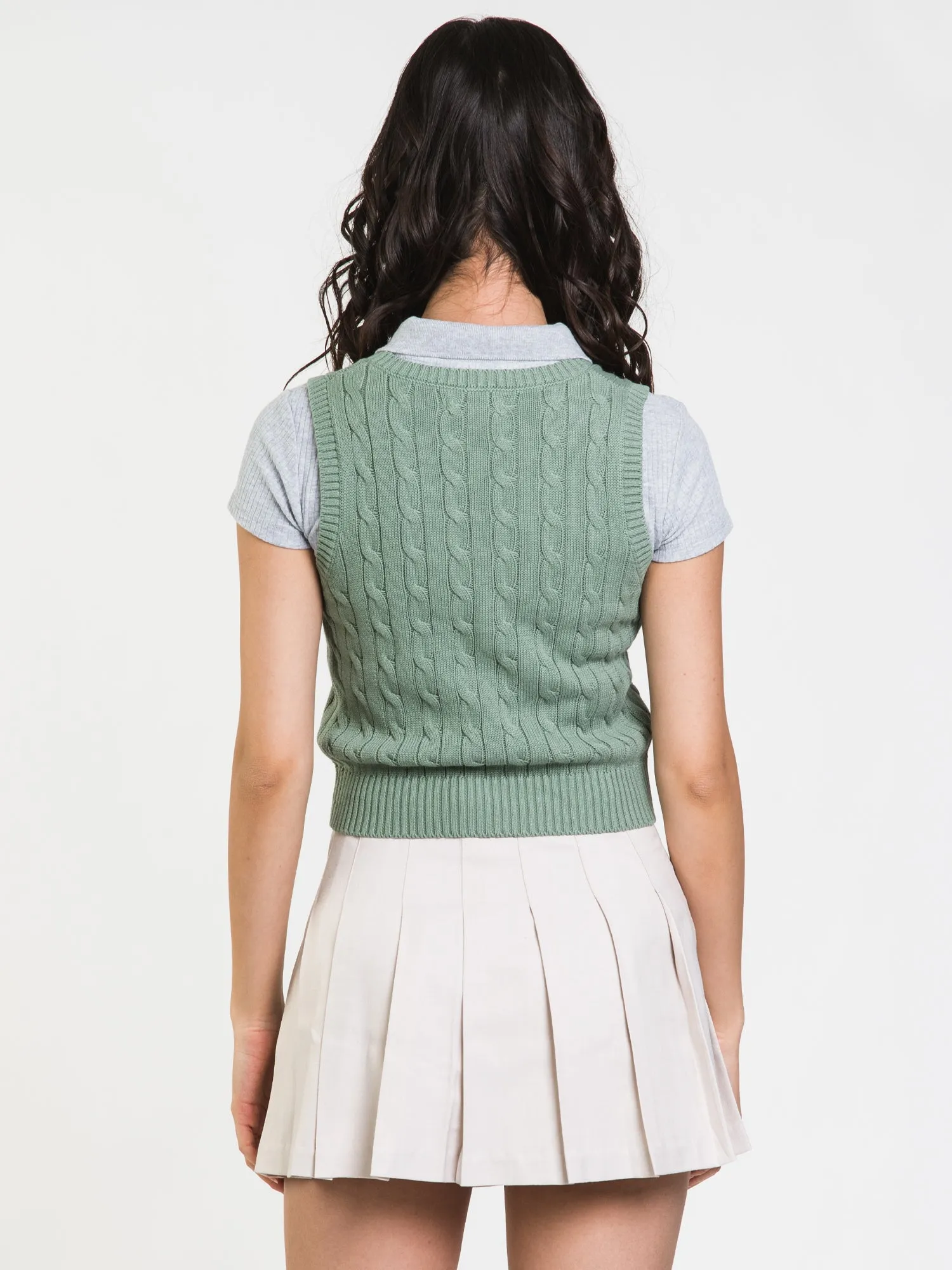 HARLOW HALLE CABLE VEST - CLEARANCE
